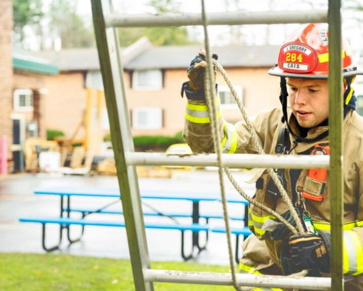 Gregory conducts ladder drill