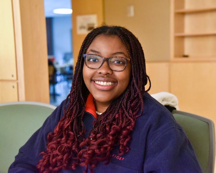 young woman smiling