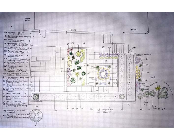 shutler's plan on graph paper