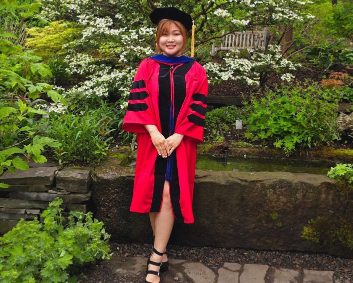 Jess Choi on graduation day.