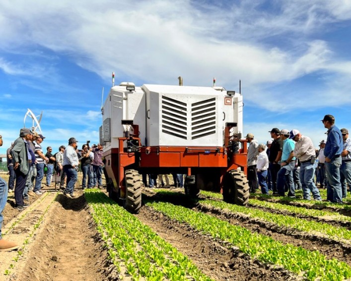 laser weeder demonstration