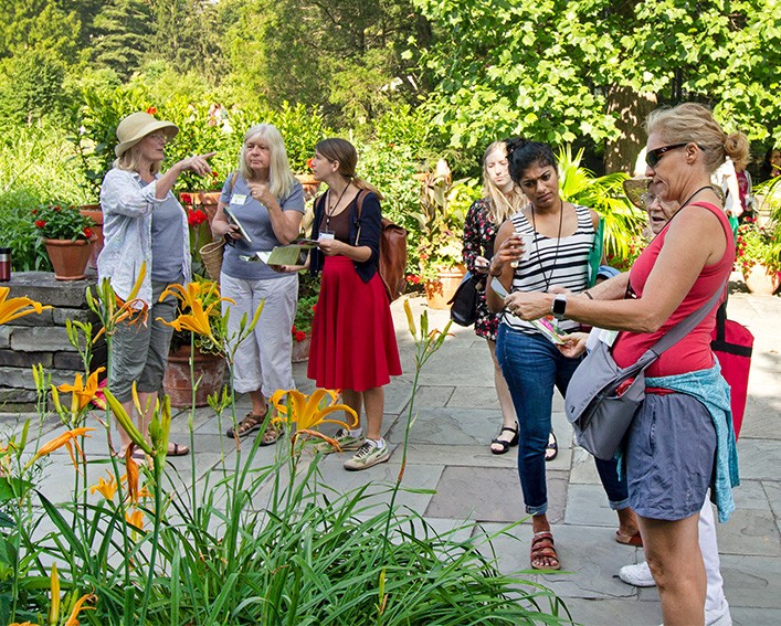gardeners at outdoor  learning session