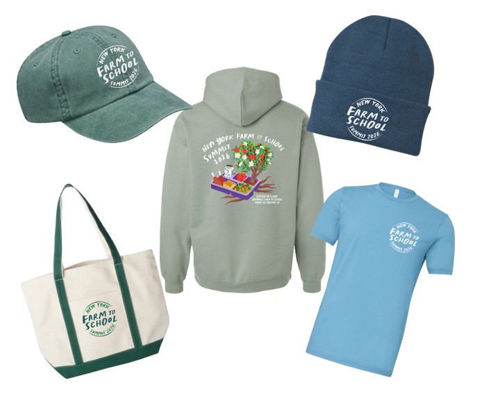 Image of shirts and hats and bag