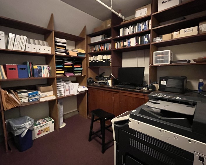 Caldwell Hall printing room