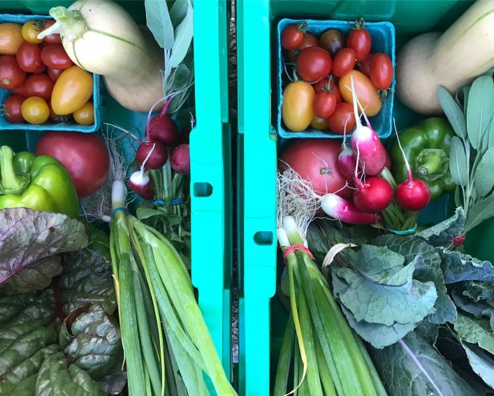 produce in boxes