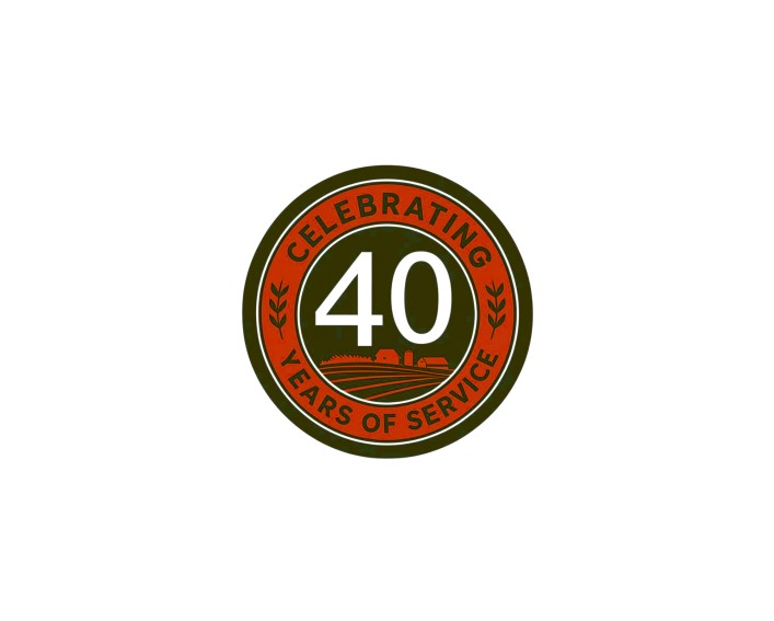 The NY FarmNet 40th Anniversary logo