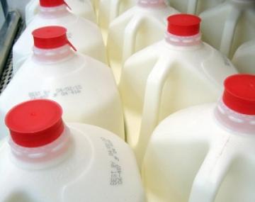 Milk in milk jugs