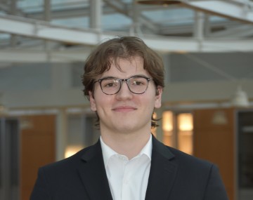 Smiling man with glasses