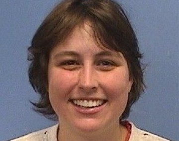 Smiling woman in t-shirt